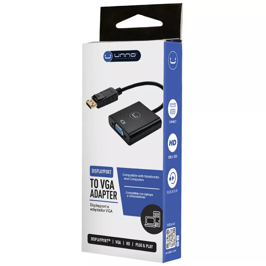 Adaptador DisplayPort Macho A VGA Hembra AD3006BK