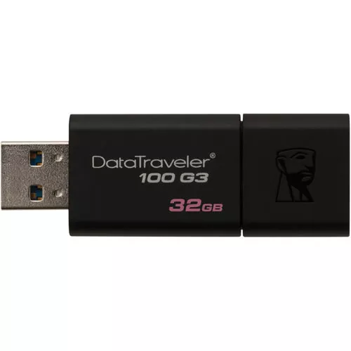 Pendrive 32GB USB 3.0 DT100G3 Negro pn. DT100G3/32GB 