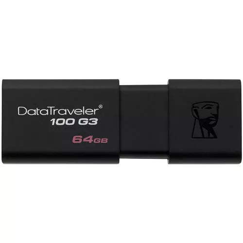 Pendrive 64GB USB 3.0 DT100G3 Negro pn. DT100G3/64GB 