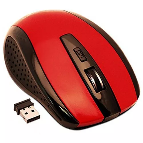 Mouse Inalambrico 2.4 GHz rojo  ARG-MS-0032R