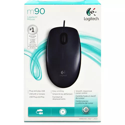 Mouse M90 Alambrico USB 1000 dpi Gris 910-004053
