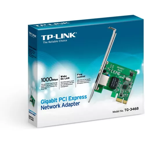 Tarjeta de red PCI Express 10/100/1000 Mbps Low Profile - TG-3468