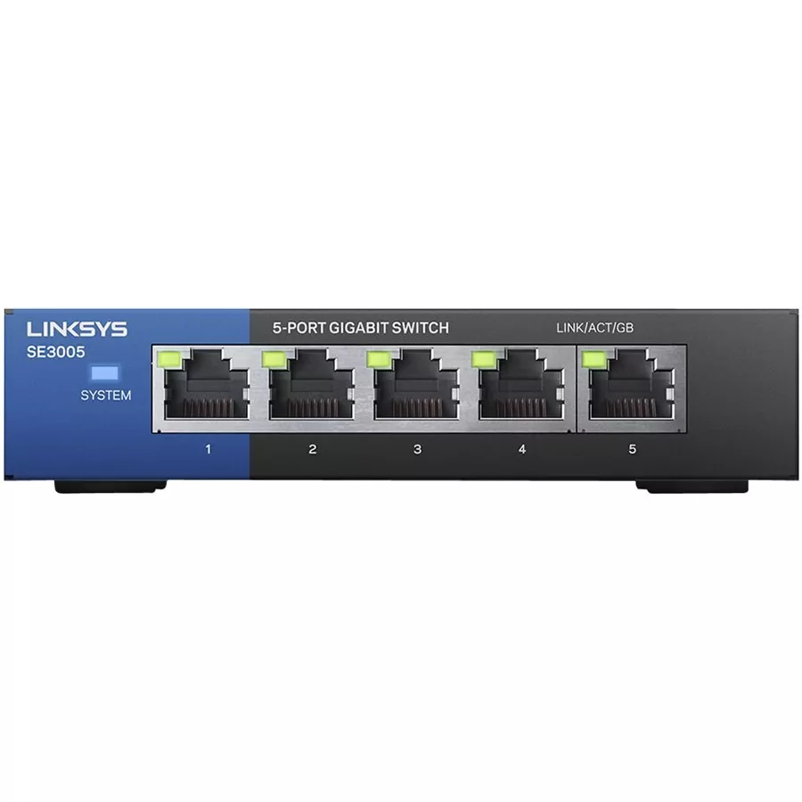  Switch 5 Puertos Gigabit Ethernet Linksys 10/100/1000 - SE3005 