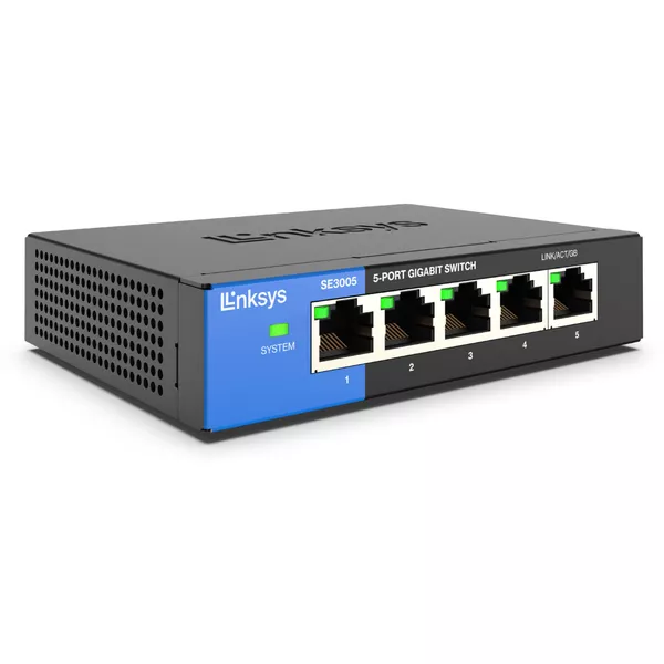  Switch 5 Puertos Gigabit Ethernet Linksys 10/100/1000 - SE3005 