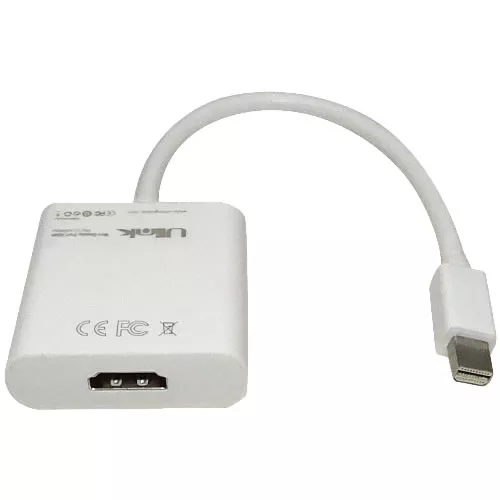 Adaptador DisplayPort Mini Macho a HDMI Hembra Blanco UL-MDPHDMI 