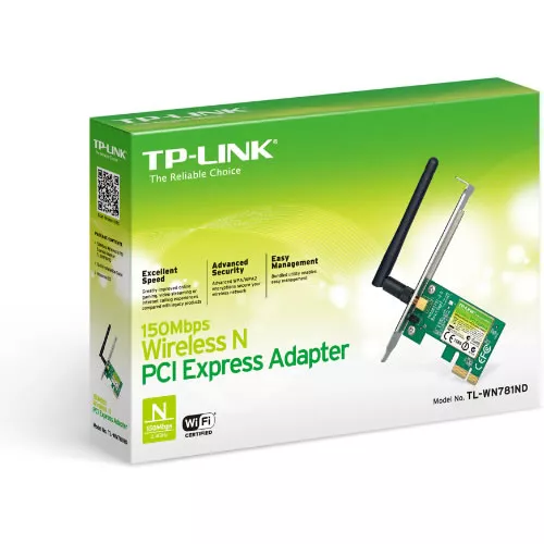 Tarjeta WiFi PCI Express 150 Mbps Low Profile + Braquet TL-WN781N 