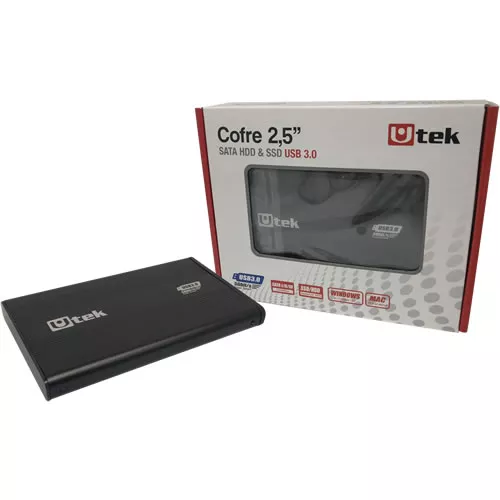 Cofre 2.5 SATA a USB 3.0 Negro 