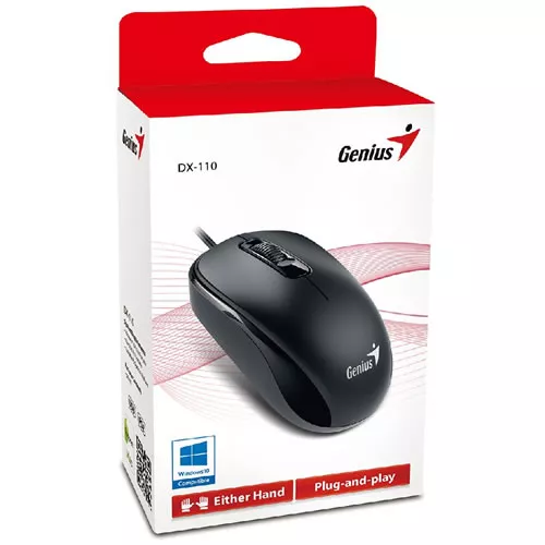 Mouse DX-110 Alambrico USB G5 Negro 31010116100