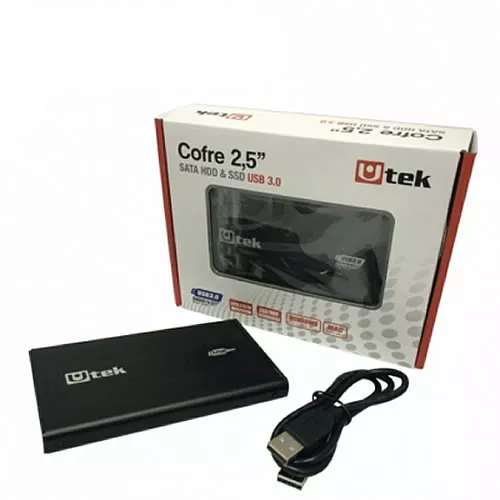 Cofre 2,5 SATA USB 2.0 Negro UT-HDD020BL