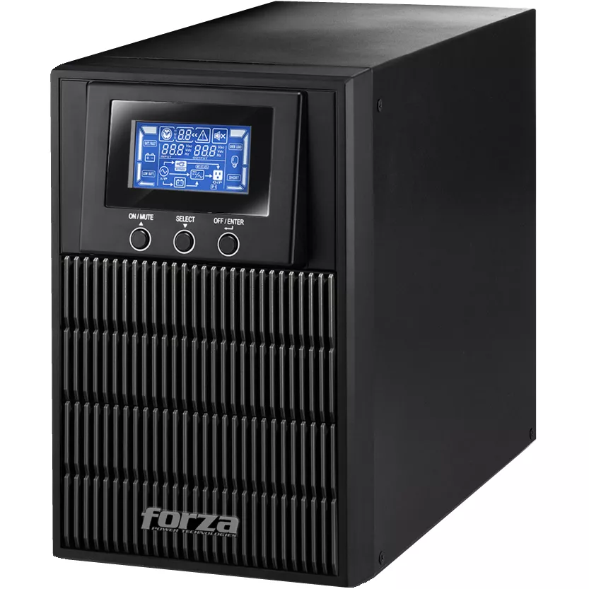 UPS en línea Forza FDC-1002T-C, 1000VA, 800W, 220V, Indicador LCD, USB / SNMP / RS-232