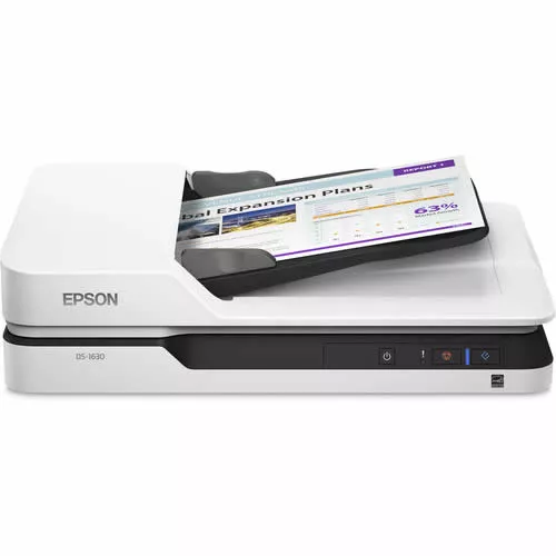 Escáner Epson DS-1630, Scanner Cama Plana A4 con Alimentador Automático 50 Hojas   DS-1630