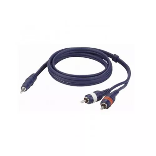 Cable audio 3.5 St a 2 RCA 3mts pn: FL303