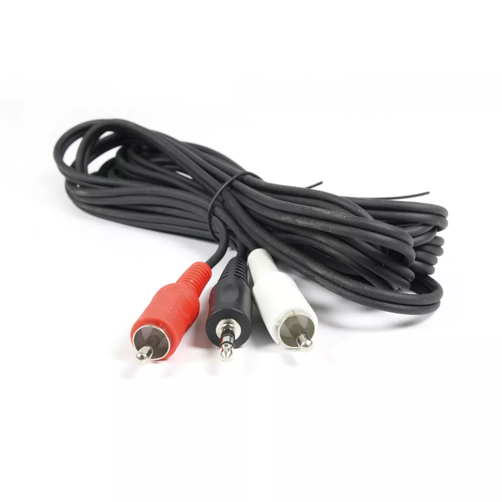 Cable audio plug 3.5 st a 2 RCA m 3 mts  pn: SP-7113