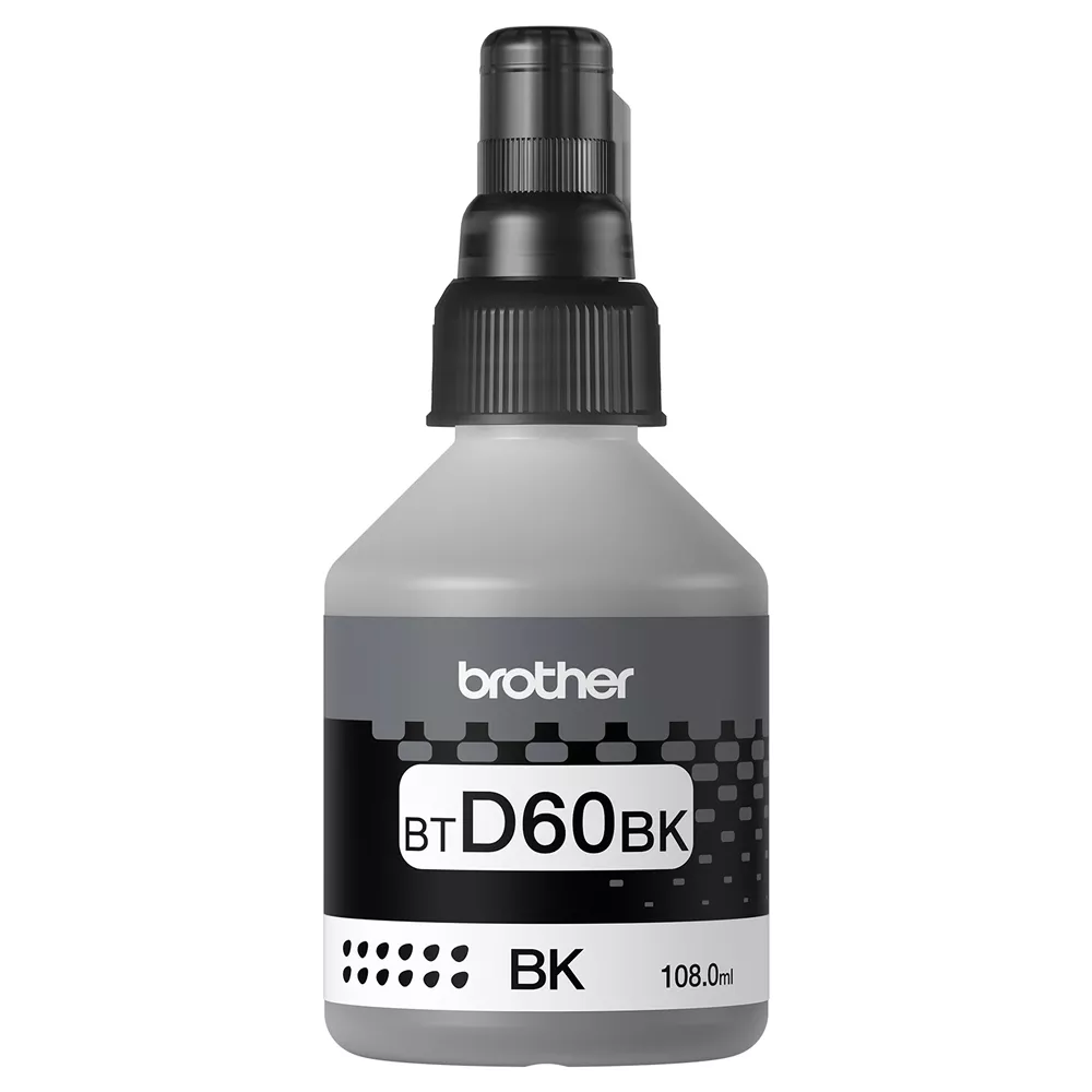 Botella de tinta negra de ultra alto rendimiento 6.500 páginas  PN:BT-D60BK