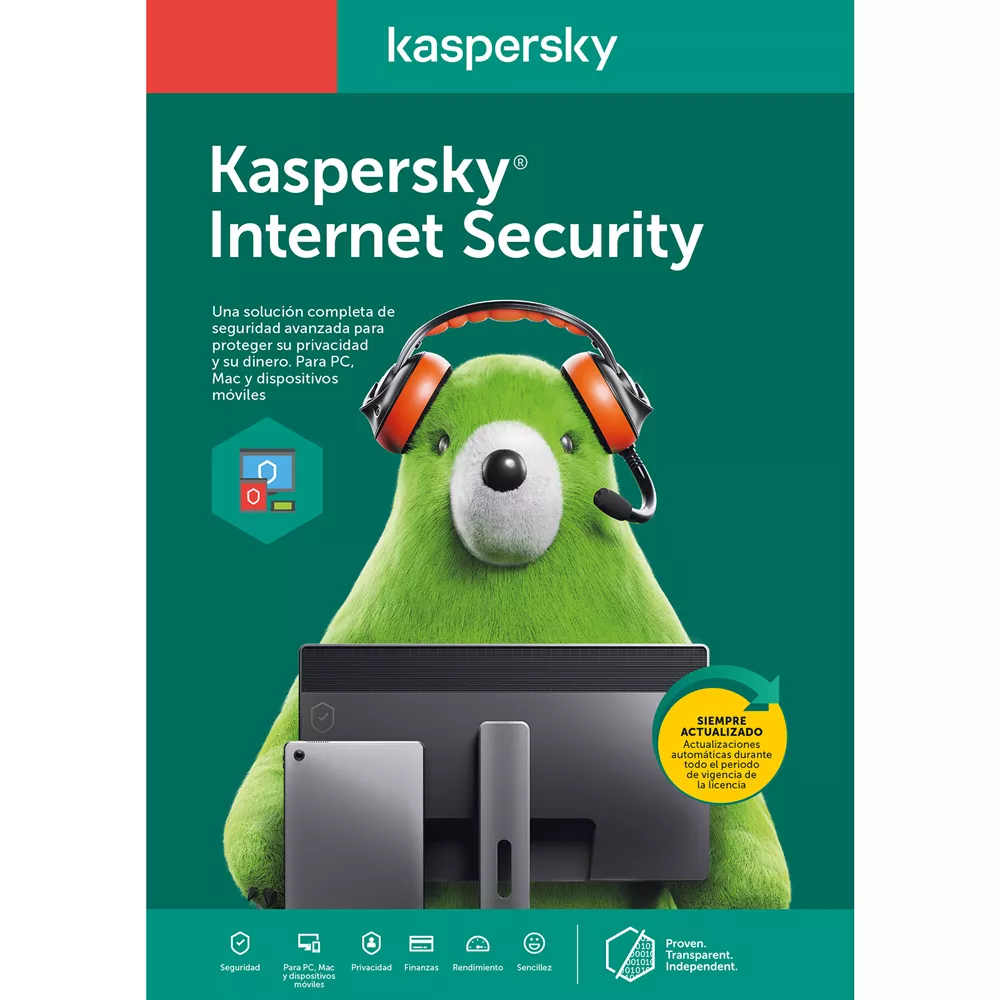 Kaspersky Internet Security Latin America Edition. 1-Device 1 year Base Download Pack