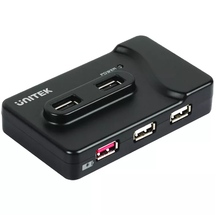HUB 7 puertos USB 2.0 c/cargador para tablet / mod. Y-2072 - NP: 0060073
