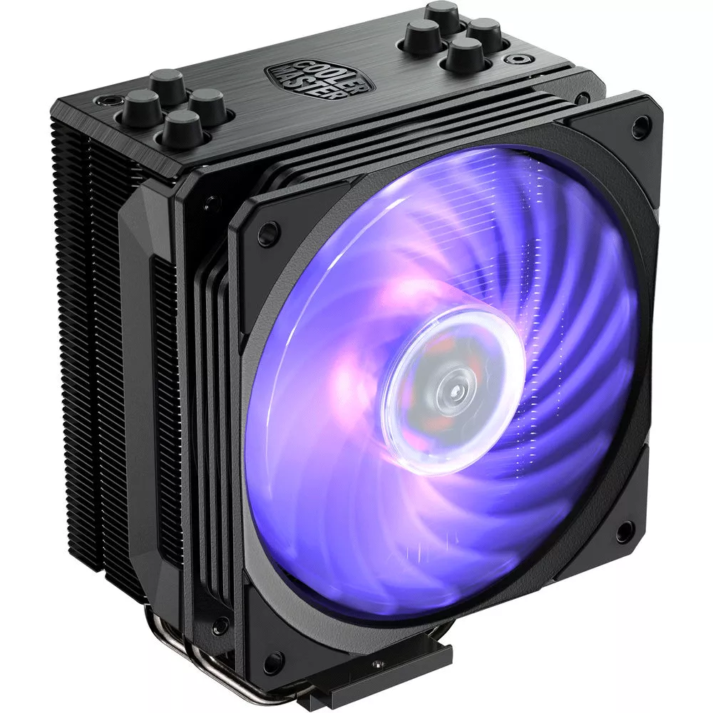  COOLER MASTER HYPER 212 RGB BLACK EDITION CPU AIR COOLER 4 DIRECT CONTACT HEATPIPES 120MM RGB FAN - RR-212S-20PC-R1