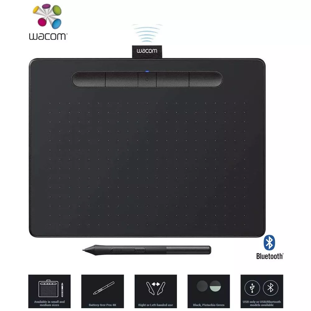 Tablet Digitalizadora, Grafica Wacom Intuos Creative Pen Bluetooth Small Black  - CTL4100WLK0