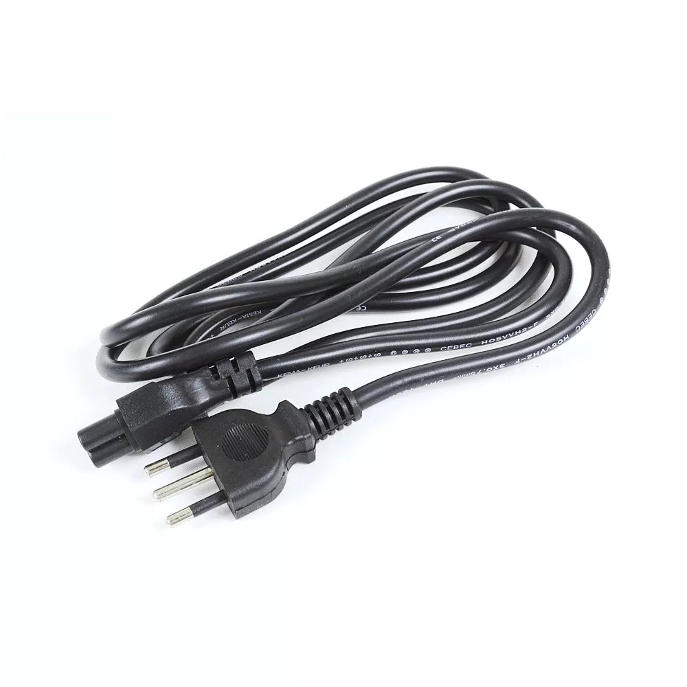 Cable de poder tipo trébol negro - Jl48024 