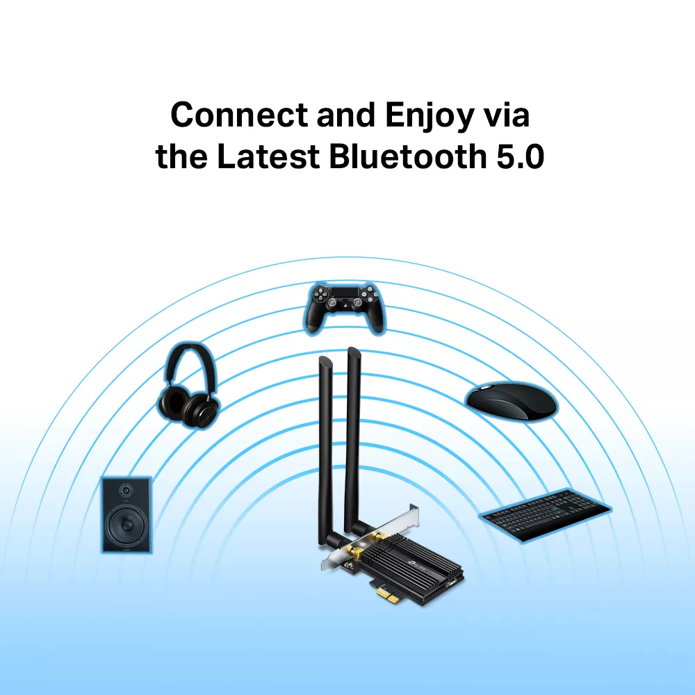Tarjeta de Red de alto rendimiento, Adaptador PCIe AX3000 Wi-Fi 6 Bluetooth 5.0 - Archer TX50E