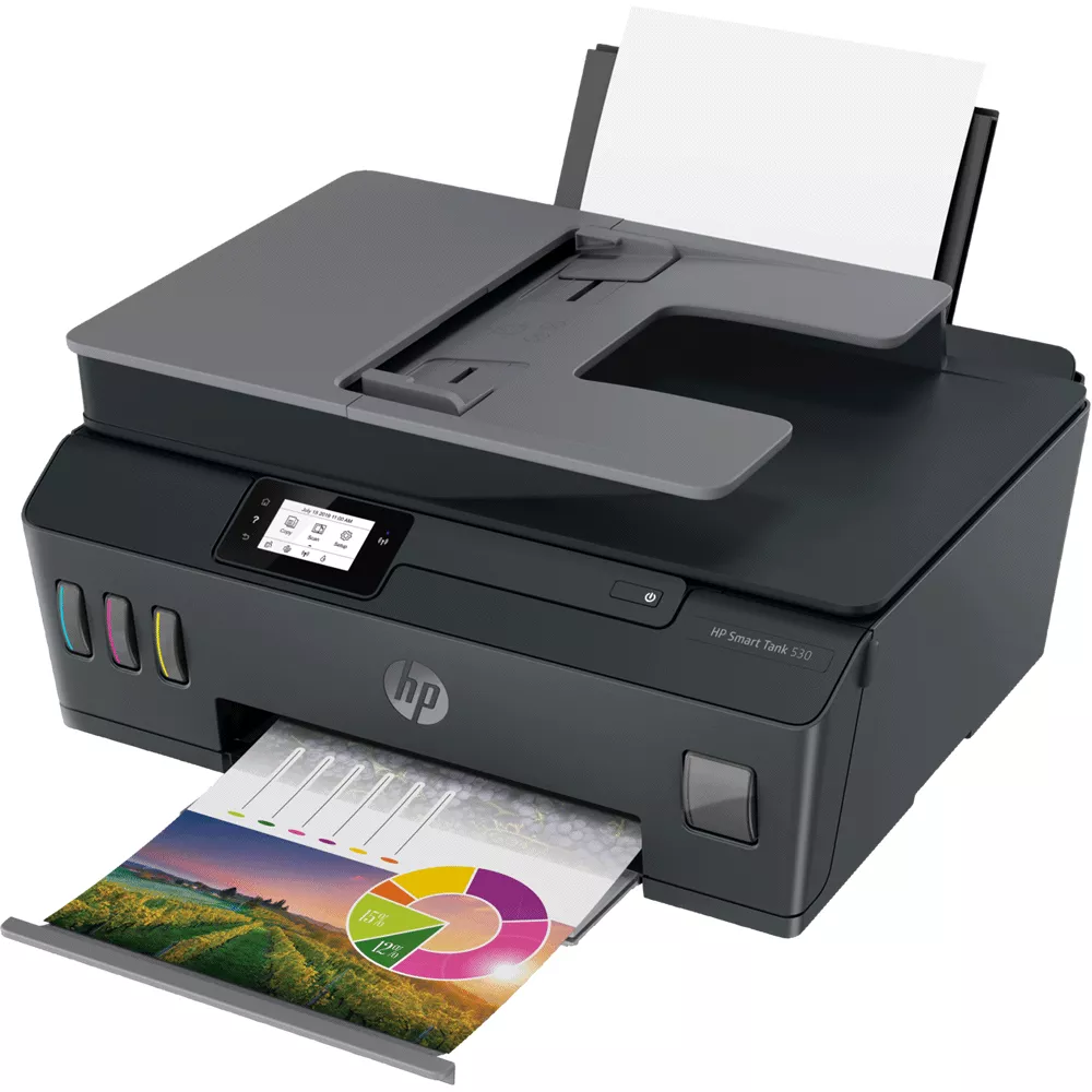 Impresora Multifuncional HP Smart Tank 530 inalámbrica WIFI, para fotografías y documentos - 4SB24A#AKH