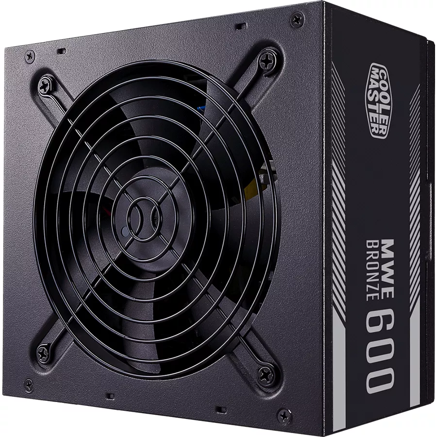 Fuente de Poder 600W Cooler Master MWE 600 Bronze V2, Certificada 80+ Plus Bronze  - MPE-6001-ACAAB-US