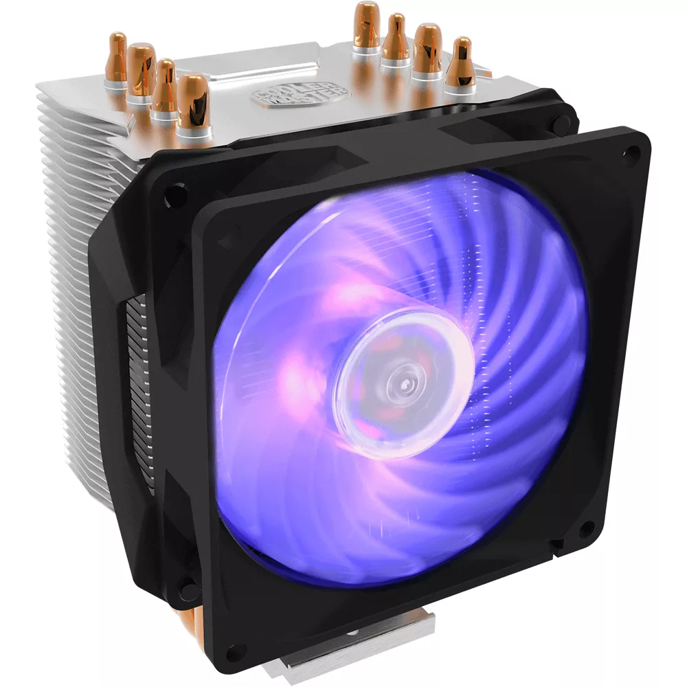 Refrigeracion Disipador de Procesador Cooler Master Hyper H410R RGB AMD/Intel  LGA1700, LGA1200, AM5, AM4 - RR-H410-20PC-R1