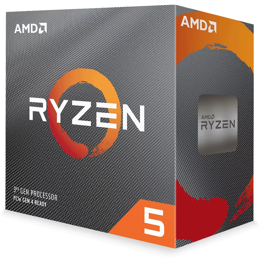 CPU RYZEN 5 3600 6-Core 3.6 GHz  Procesador AMD (4.2 GHz Max Boost) Socket AM4 65W, Sin Graficos - 100-100000031BOX
