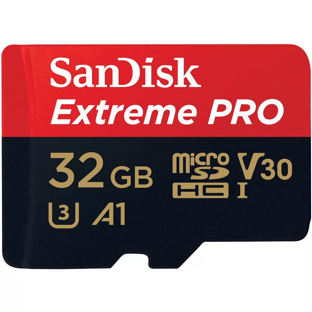 Memoria 32GB Micro SDHC Sandisk Extreme Pro, UHS-I Clase 10, con Adaptador, Up to 100 MB/s  - SDSQXCG-032G-GN6MA