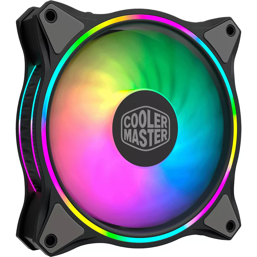 Ventilador Gamer Cooler Master Masterfan MF120 Halo, Dual Loop ARGB Lighting  - MFL-B2DN-18NPA-R1