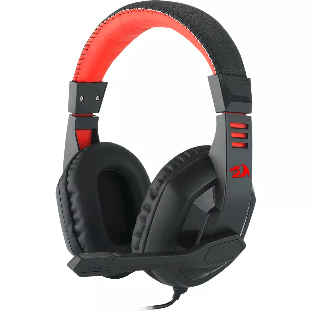 Audífono Redragon Ares H120, On-Ear, Black/Red  - H120