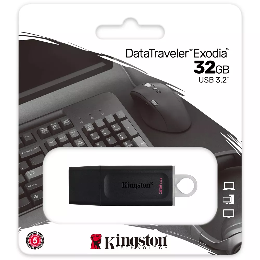 Pendrive 32GB Unidad Flash USB 3.2 DataTraveler Exodia - DTX/32GB