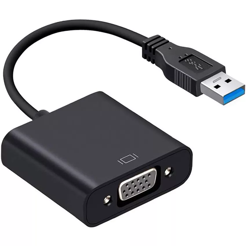 Adaptador USB 3.0 Macho a VGA Hembra sin drivers - 601354