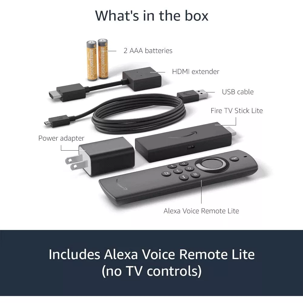 Streaming media player Fire TV Stick Lite Alexa voice remote HD streaming device pn: B07YNLBS7R