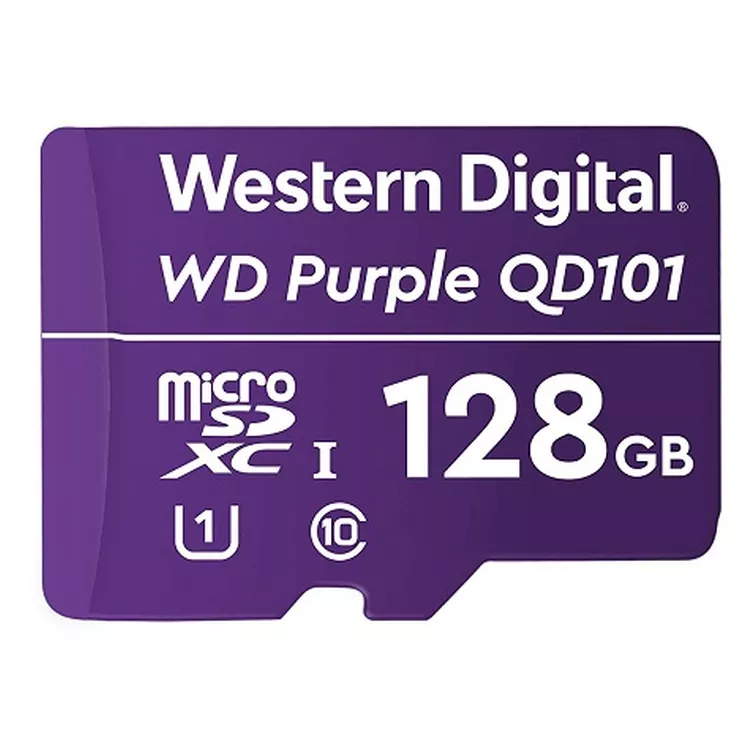 Tarjeta microSDXC Western Digital Purple SC QD101, 128GB, Class 10, UHS-I - WDD128G1P0C