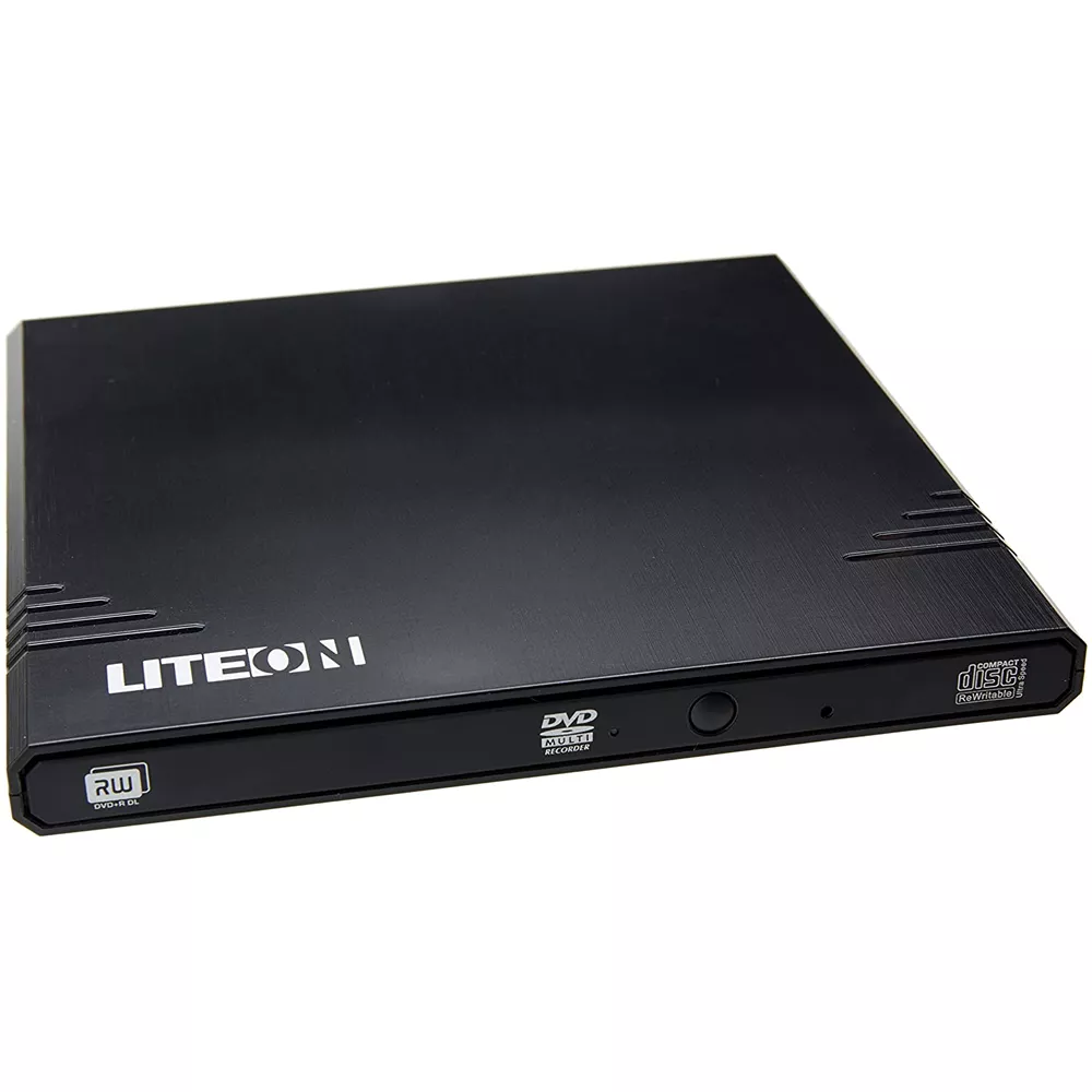 Grabador Externo DVD-RW LiteOn eBAU108 (1R DL) / DVD-RAM - 8x - EBAU108