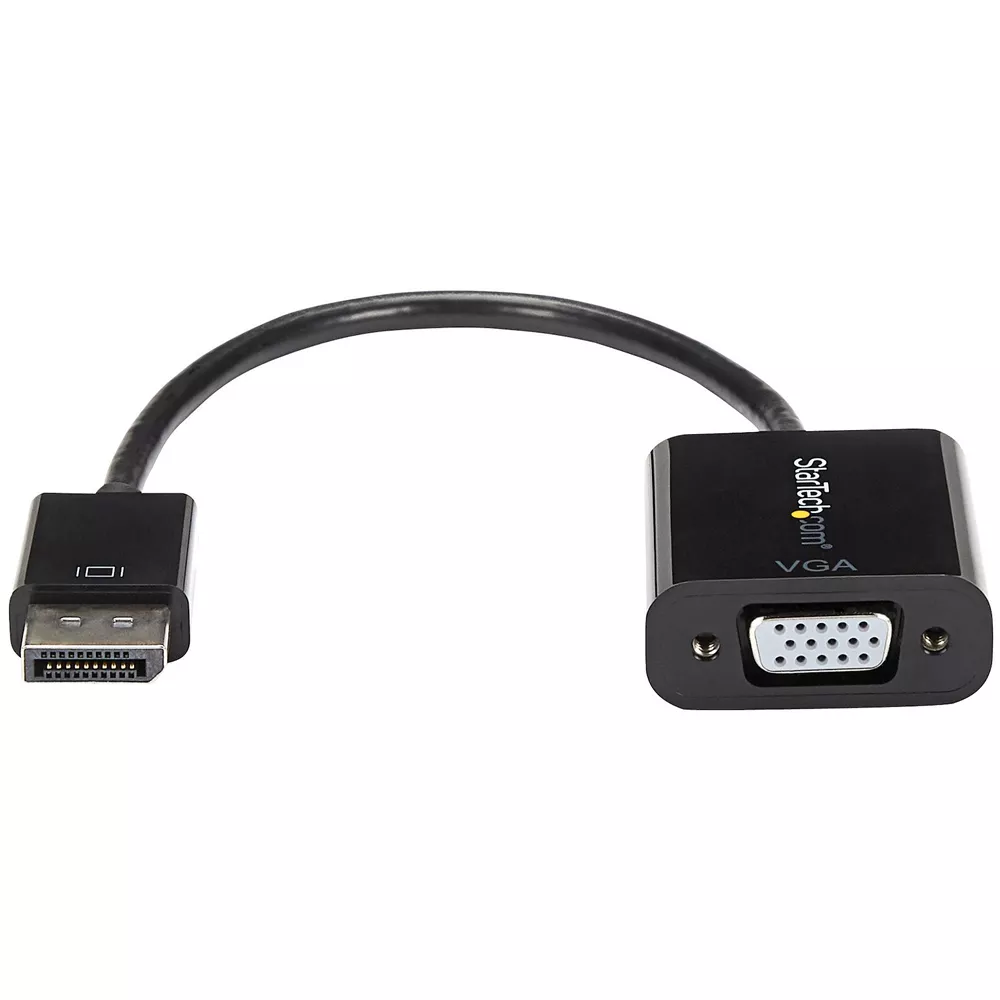 Adaptador de Video Display Port Macho a VGA Hembra Negro - 601356