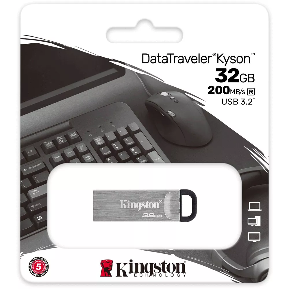 Pendrive 32GB USB3.2 Gen 1 DataTraveler Kyson - DTKN/32GB