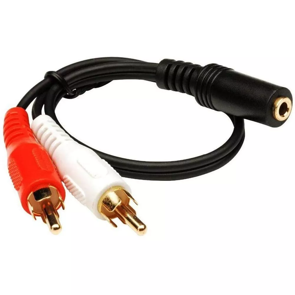 Cable de audio 3.5mm Hembra a 2 RCA Macho  - 601353