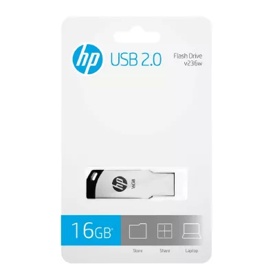 Pendrive HP 16GB Paper Pack V236W - HP-FD236W-16P