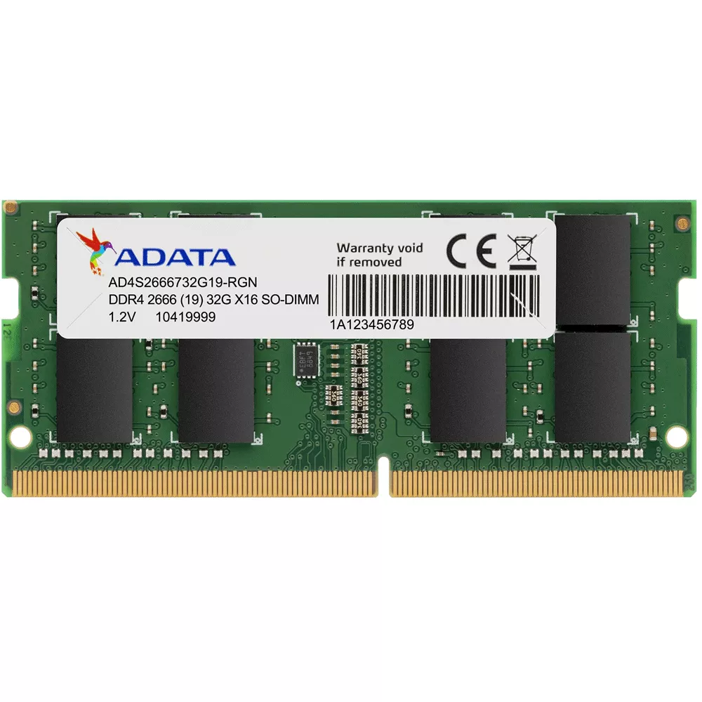 SODIMM 16gb DDR4, 2666GHz, Non-ECC - CL19AD4S266616G19-SGN