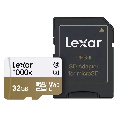 Memoria Lexar Professional microSDHC 32 GB UHS-II (Video Speed Class 60) - LSDMI32GCB1000A
