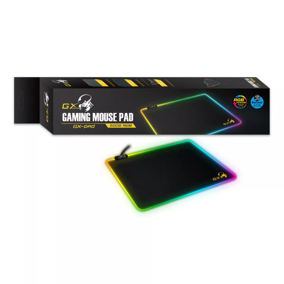 Mouse Pad Gamer RGB 450 x 400 x 3mm. 10 modos de iluminación Incluye 3 modos dinámicos - 31250004400 DDN22