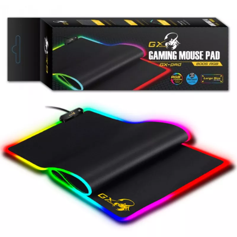 Mouse Pad Gamer RGB grande 800x300x3 mm. 10 modos de iluminación 3 dinámicos y 7 estática - 31250003400 DDN22