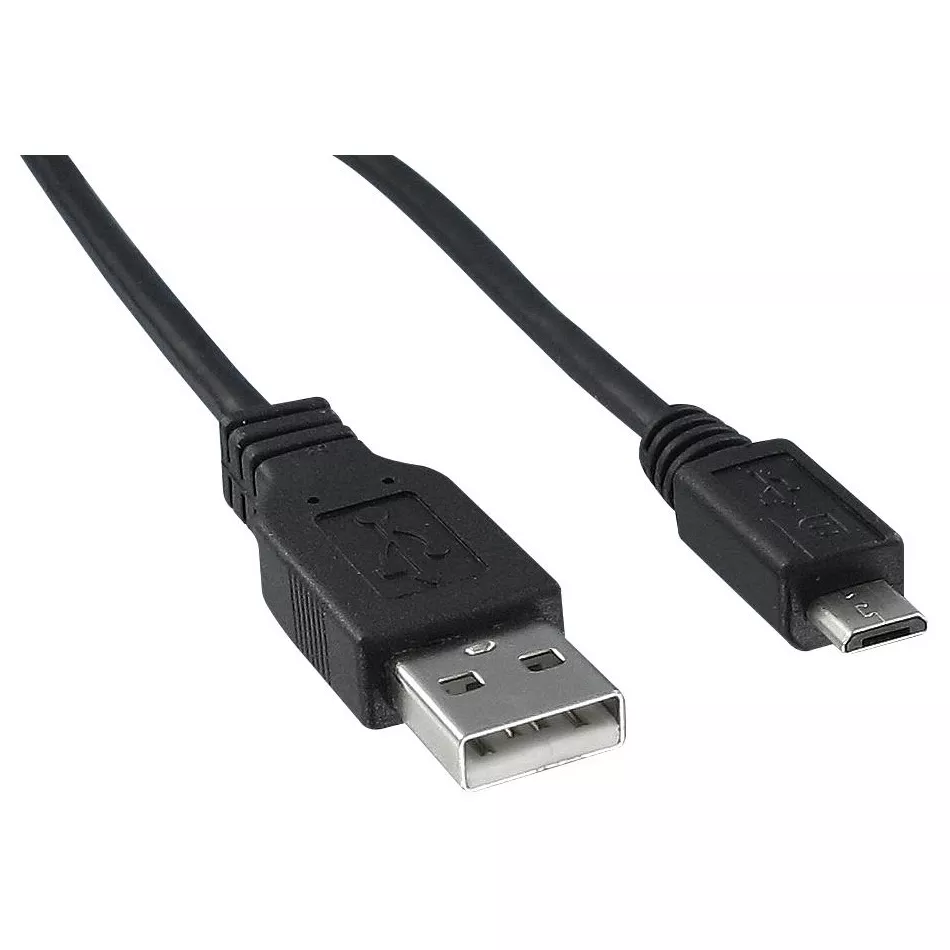 Cable USB a Micro USB 1mts Cargador y Sincronizador Negro - 253916