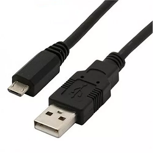 Cable USB a Micro USB 2mts Cargador y Sincronizador Negro - 0300309
