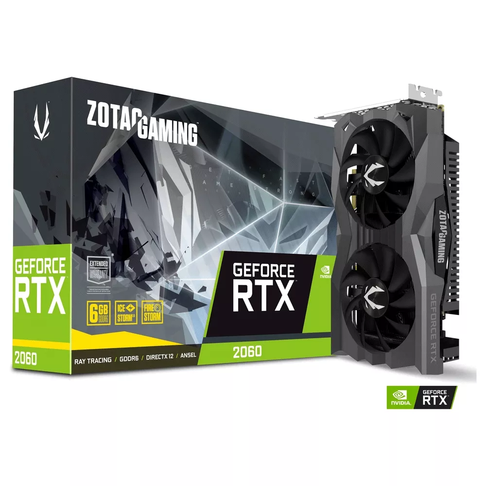 Tarjeta de Video Zotac Nvidia GeForce RTX 2060 6GB GDDR6 192-bit, Super Compact, IceStorm 2.0  - ZT-T20600H-10M