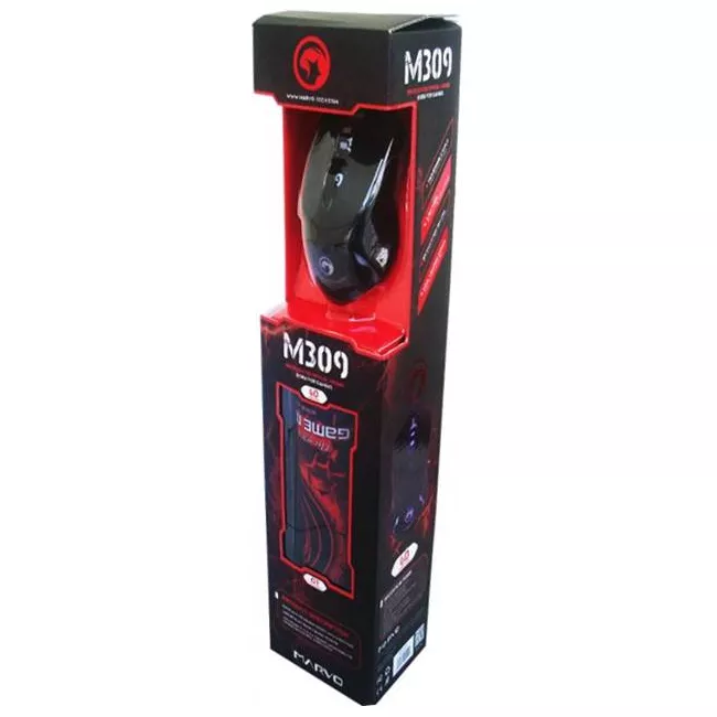 Kit Mouse Negro y MousePad Marvo  - 106421 DDN22
