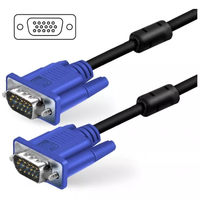 Cable VGA Macho a VGA Macho Conector azul con filtro 10 mts - 601480