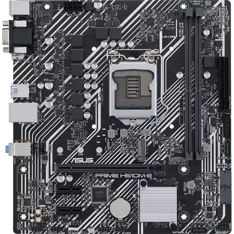 Tarjeta Madre ASUS Prime H510M-E, Socket LGA 1200, micro-ATX, PCIe 4.0, M.2 32Gbps  - PRIME H510M-E
